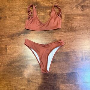 Zaful Terracotta Bikini Set